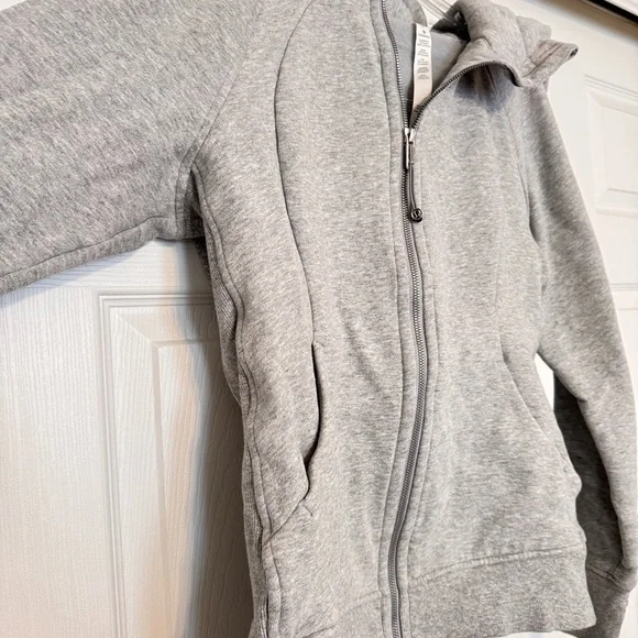lululemon athletica Scrub Zip Up Hoodie Gray - Picture 2 of 4